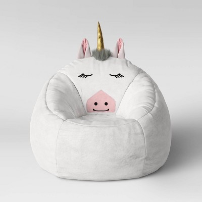 Character Bean Bag Pouf White Unicorn - Pillowfort™