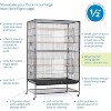 Prevue Pet Products F050 Pet Products Wrought Iron Flight Cage, X-Large, Hammerstone Black - 3 of 4