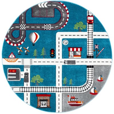 Carousel Kids CRK192 Loomed Indoor Rug - Safavieh