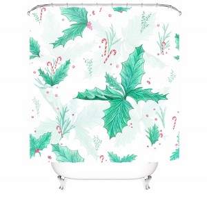 Weed Leaf Shower Curtains for Bathroom Waterproof Fabric Bath Curtain Durable Soft Stylish Bathroom Decor 72x72 Inch - 1 of 1