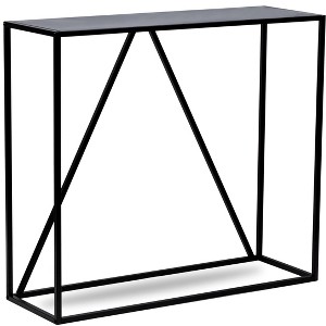Nordlys Industrial Console Table with Wood Top Industrial Style Living Room - 1 of 4