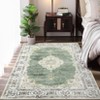Washable Area Rug with Rubber Backing Low Pile Floral Vintage Rug Large Foldable Stain Resistant Indoor Carpet for Living Room Bedroom - 4 of 4