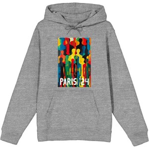 Colorful Human Collage Adult Long Sleeve Hoodie - 1 of 3
