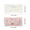 Unique Bargains Girl's Soft And Breathable Stripe Bow Headbands 6.69"x2.95" 2 Pcs - 4 of 4