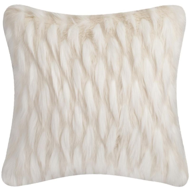 Luxe Feather Pillow - White - 20" x 20" - Safavieh ., 1 of 3