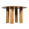 Royal Hampton Dining Table, 48 Inch Round Top, Mango Wood, 4 Column Pillar Legs - 4 of 4