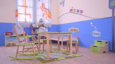 Colorful Transportation Theme Kids Wooden Bookshelf with Drawer