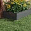 Gulches 8x2ft Gray Wooden Raised Garden Bed Kit with Self-Draining Planters - 4 of 4