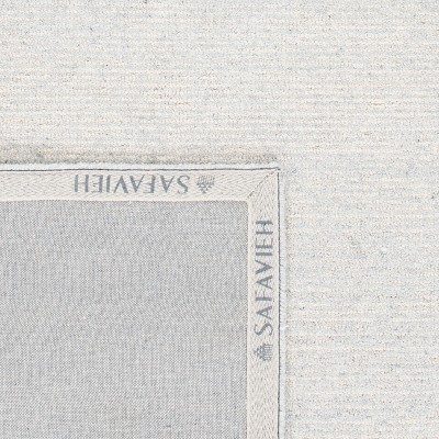 Himalaya Silver Hand Tufted Wool and Viscose Runner Rug
