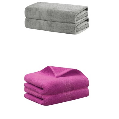 REGALWOVEN Cotton Bath Hands Towel Sets For Bathroom, Gym, SPA 2 Pack