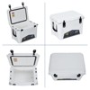 20 Quart Portable Ice Cooler, Insulated Ice Chest Box with Cup Holder, Fish Ruler, Bottle Opener, Portable Leakproof Hard Cooler for Camping, Picnic - 4 of 4
