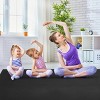 Large Yoga Mat 6' x 4' x 8 mm Thick Workout Mats for Home Gym Flooring Black - 2 of 4