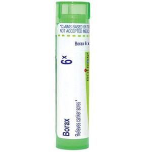 Borax 6X by Boiron Homeopathic Single Medicine For First Aid  -  80 Pellet - 1 of 4