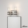 Hunter Fans 5.25" River Mill Wall Light Brushed Nickel Finish - Elegant Vanity Fixture for Mountain-Modern Spaces - 2 of 4