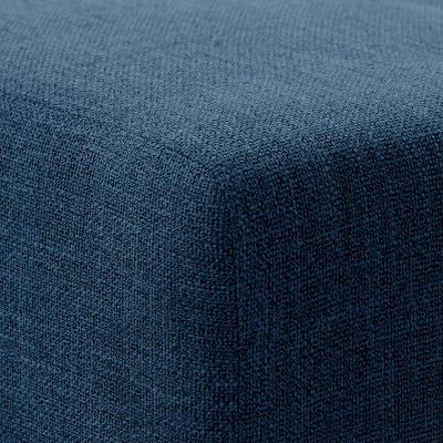 Rosewell Navy Blue Button-Tufted Soft Fabric Bedroom Bench