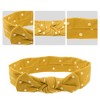 Unique Bargains Cotton Polka Dot Bow Headband Fashion Cute Hair Band for Child 7.7 Inch - 3 of 4