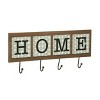 Transpac Wood 17.76 in. Spring Mod Pattern Hook Wall Decor - 2 of 4