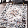 Vintage Washable Rug - Distressed Low Pile, Non-Slip & Stain Resistant Area Carpet - 4 of 4