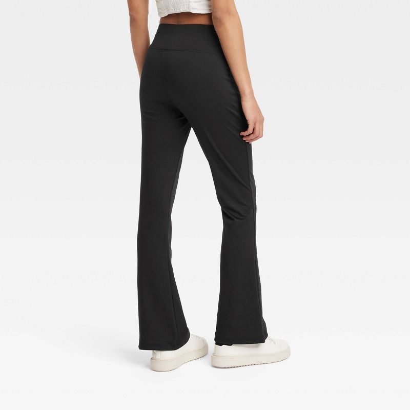 Women's High Waisted Flare Leggings with Ruched Waistband - A New Day™, 3 of 5
