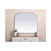 Elegant Lighting Metal Frame Arch Mirror 42x38 Inch in Silver - 4 of 4