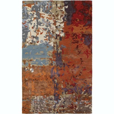 Oriental Weavers Galaxy 21904 Multi/ Orange Indoor Area Rug - 2'6" x 8'