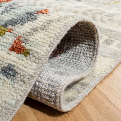 Hand-Knotted Southwestern Red Wool 9' x 12' Area Rug