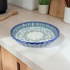 Blue Rose Polish Pottery Z02 Galia Pie Plate - 2 of 2