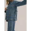 Women's Side Tie Denim Jacket - MIOU MUSE - 3 of 4
