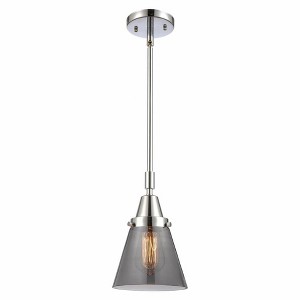 Cone - 1 Light Stem Hung Mini Pendant In Industrial Style-9.13 Inches Tall and 6 Inches Wide - 1 of 1