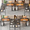 Unikito L Shaped Computer Desk, Reversible Corner Office Desk with Monitor Stand, Black Oak, 55.11"*46"*30" - 2 of 2