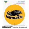 University of Wisconsin Milwaukee Logo Automotive Car Window Locker Circle Bumper Sticker - 3 of 4
