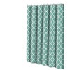 Kate Aurora Aqua Trellis Clover Lattic Design Fabric Shower Curtain - 70 in. W x 72 in. L - 2 of 2