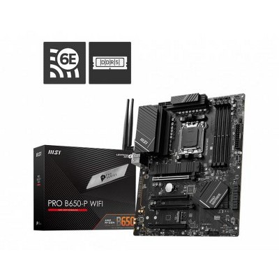 MSI AMD PRO B650-P WIFI Motherboard - AMD B650 Chipset - 128 GB DDR5 Max Memory Supported - Supports AMD Ryzen 7000 Series Desktop Processors