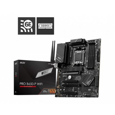 MSI Motherboard PRO B650M-A WIFI AMD Ryzen 7000 Series (AM5