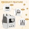 Unique Bargains Pet Portable Travel Backpack Carrier for Small Large Cat Pet Dog 1 Pc - 4 of 4