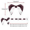 INSPIRE CHIC Men's Pre-tied Striped Adjustable Bow Tie - 3 of 4