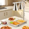 Food Heat Lamp Bulbs Electric Commercial Food Warmer Lamp with Free-Standing, 750W Heat Lamp, Stainless Steel Food Warmer - 2 of 4