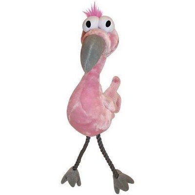 Multipet Bird Brains Dog Toy Flamingo