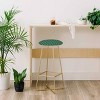 Maritza Lisa Retro Pink Leaf Pattern Barstool - Deny Designs - 2 of 2