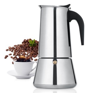 GOTGELIF Classic Stainless Steel Moka Pot Coffee Maker For Coffee Lovers - 1 of 4