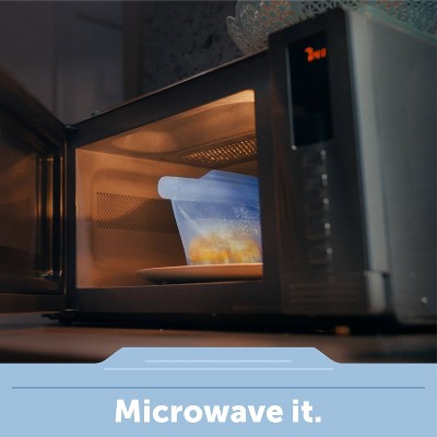 Blue Medium Silicone Freezer-to-Oven Bowl, 32 oz
