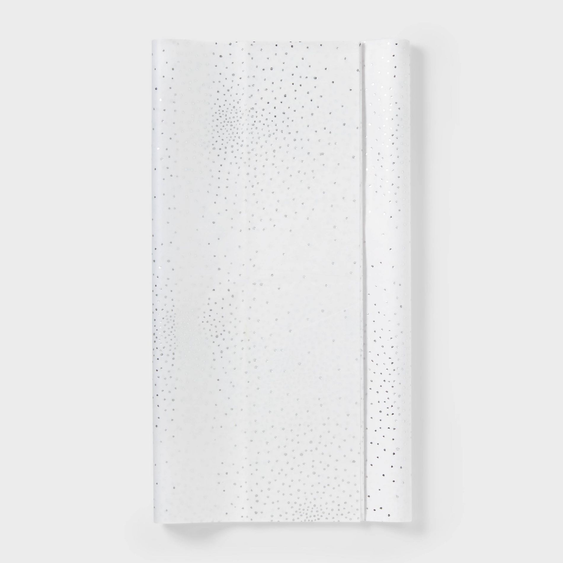 8ct Tissue Paper White/Silver Foil Dots Print - Spritz™: Classic Polka Dot Design for All Occasions, 16.5" x 24"