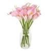 Nature Spring Faux Calla Lily Bundle - 24, Coral - 4 of 4