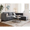 Chenille Reversible Sectional Sofa, 9-Seater Modular Sectional Sofa, U-Shape Modular Couch Storage Seats Ottomans with Chaise - 4 of 4