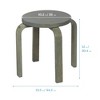 ECR4Kids Bentwood Stackable Stools, 6-Piece - 2 of 4