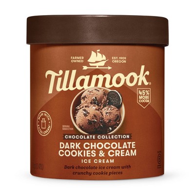Tillamook Dark Chocolate Cookies & Cream Frozen Ice Cream - 48oz