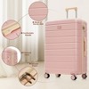 ModernLuxe 3-Piece ABS Travel Luggage Set - Premium 20/24/28 Inch Suitcases with TSA Lock & 360° Spinner Wheels - 4 of 4