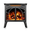 Bestier Electric Fireplace Heater 24.25" with Remote, Adjustable Brightness and Heating Mode, Flame Effects & Log Colors, Grey - 4 of 4