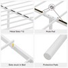 Whizmax King Size Metal Platform Bed Frame with Headboard and Footboard, Steel Slat Support and Mattress Foundation, No Box Spring Needed,White - 3 of 4