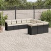 vidaXL Garden Sofa Set Black PE rattan 11 Piece Large Set Modular - 2 of 4